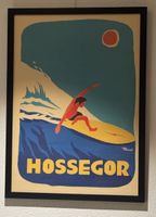 3 gerahmte Marcel Travel Poster: Hossegor, Seignosse, Landes