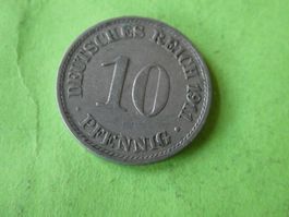 Dt. Reich 1911 G, 10 Pfennig