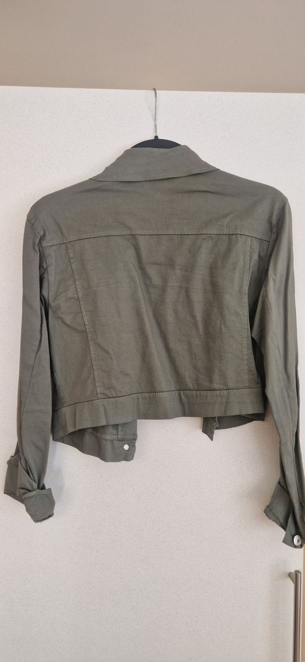 Giacche: Veste en jeans kaki courte taille M – Nuovo (secondo la descrizione) da Versoix venduto da aline_b 2