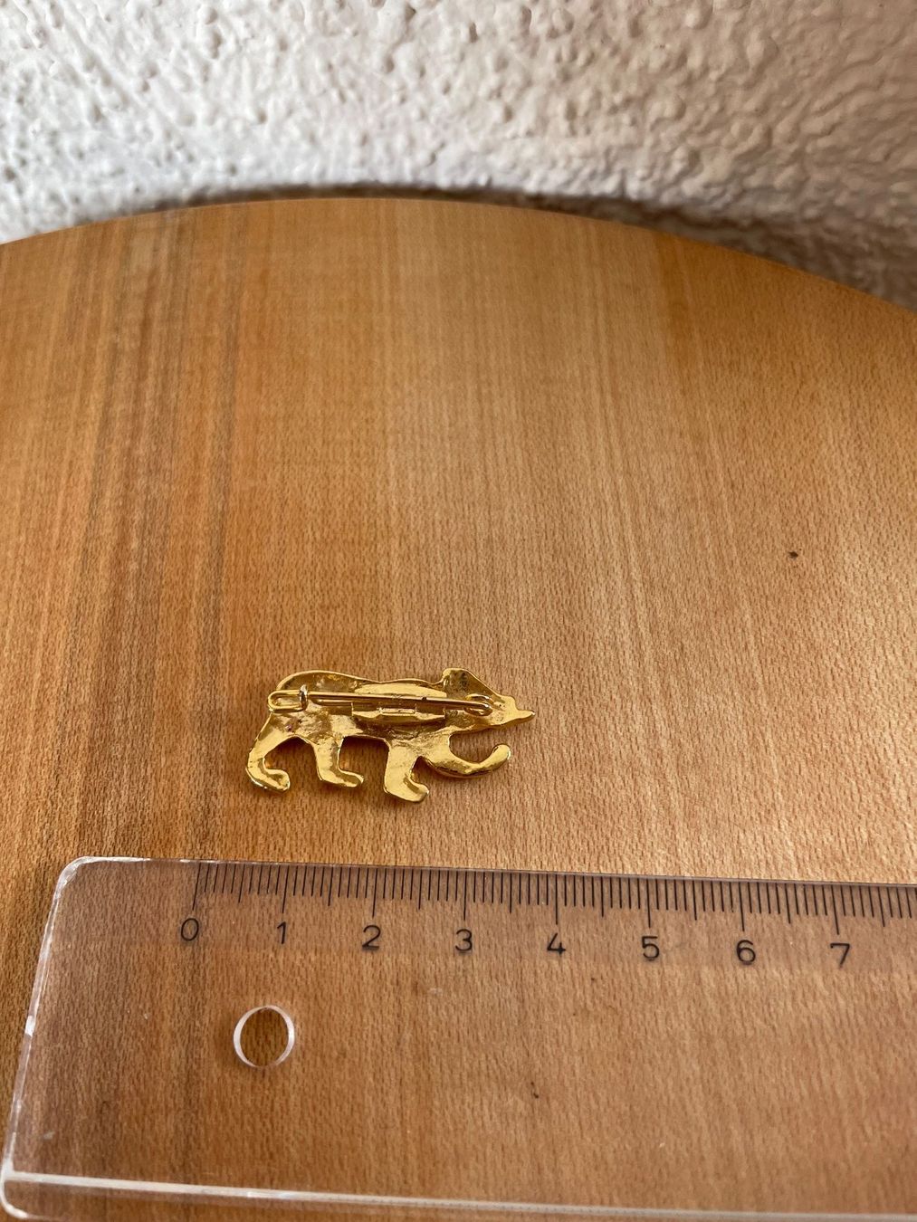 Spille & Fermagli: Brosche Bär Gold-farbig aus Metall – Usato da Köniz venduto da kupu-kupu 1