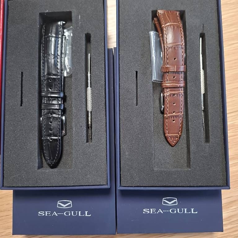 Seagull Orologi: Sea-Gull 1963 Uhr mit Lederarmbänder – Usato da Goldach venduto da ABTGolf 4