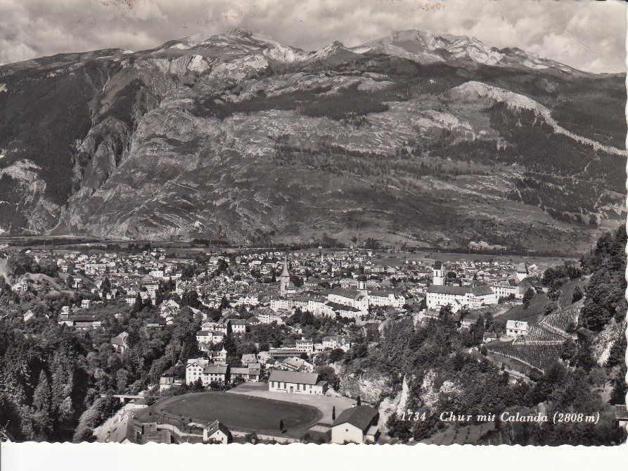 Cartoline postali: Chur 1959 – Usato da Bürglen TG venduto da StampGraf