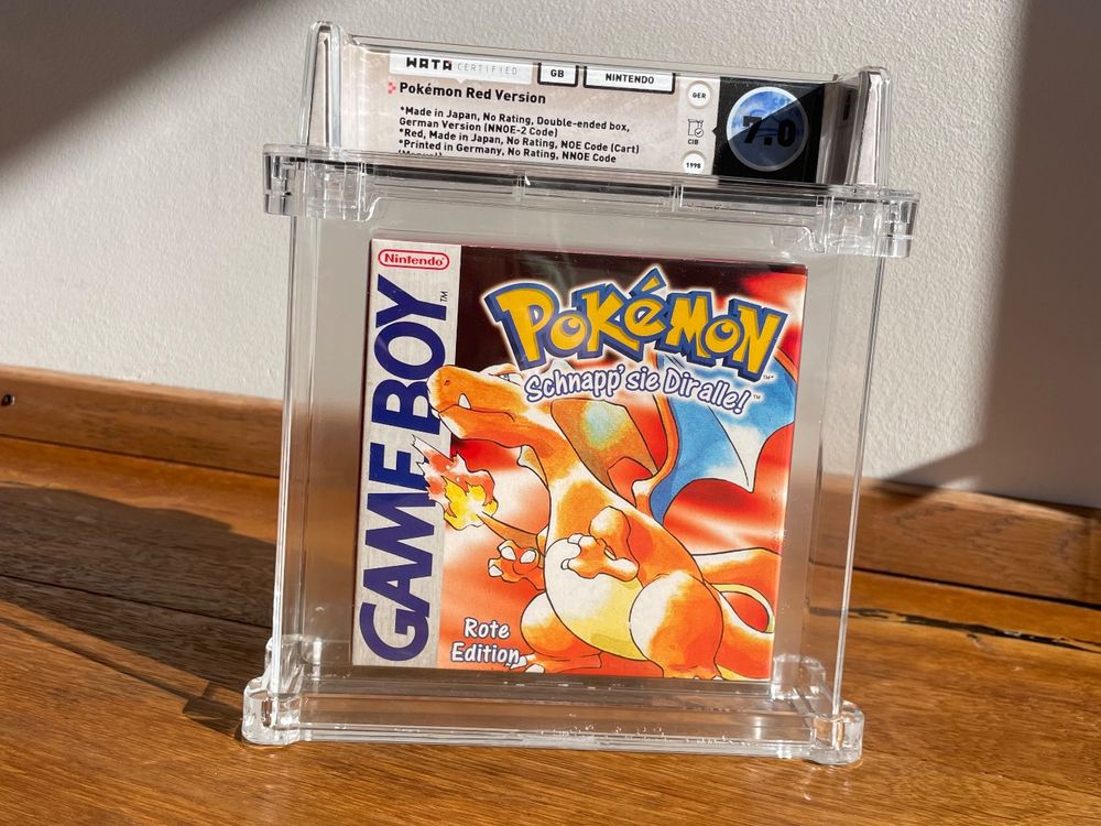 Pokémon Rote Edition, Gameboy OVP, WATA 7.0 (Neu und originalverpackt ...