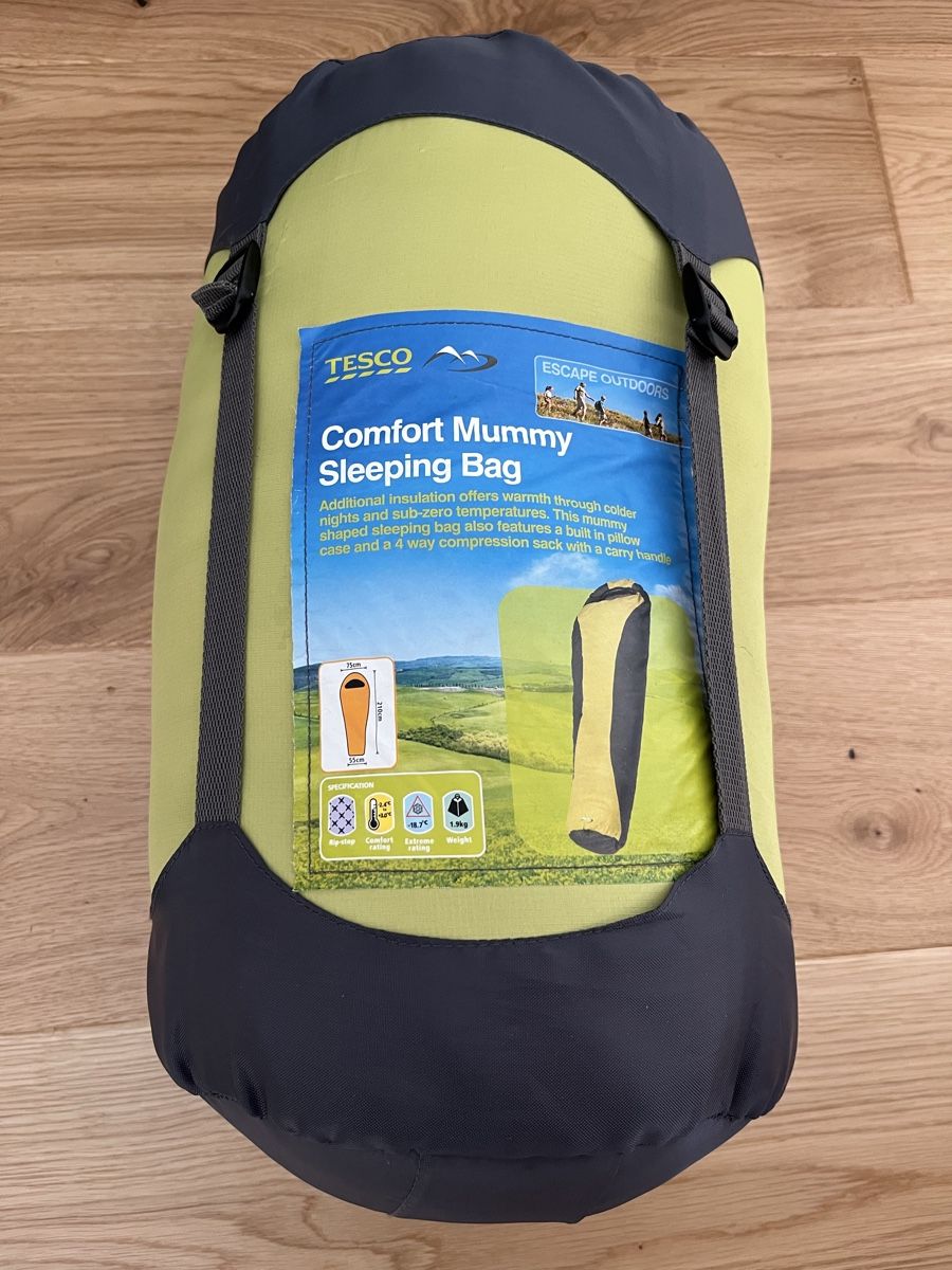 Sacchi a pelo: Tesco Comfort Mummy Sleeping Bag 210cm New – Nuovo (secondo la descrizione) da Affoltern am Albis venduto da dan_jm8b
