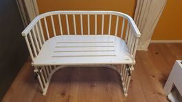 Babybay Beistellbett Maxi weiss mit Zubehör, gebraucht