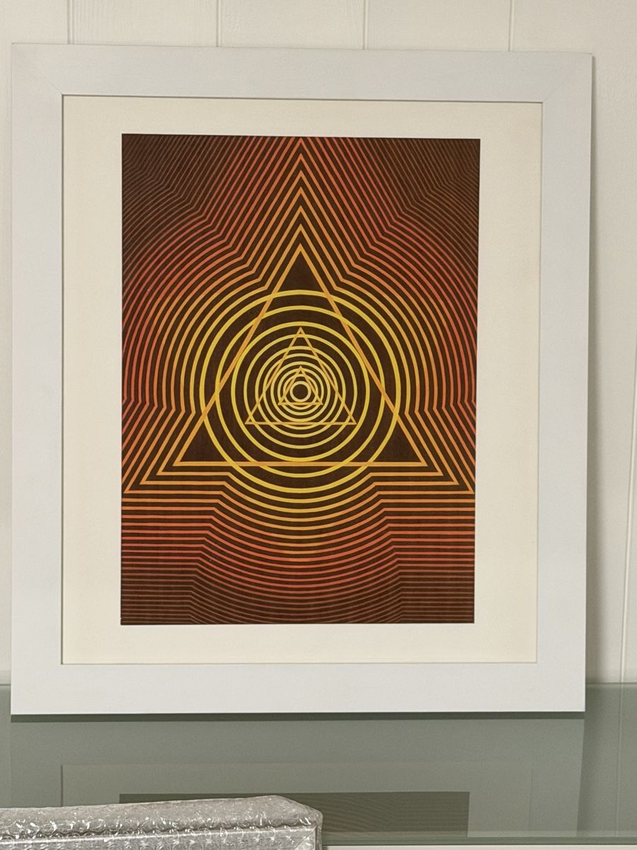 Foto & Immagini: Gerahmtes Druck Bild - Geometrisches Muster – Usato da Gunten venduto da starfish3 5