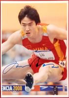 Liu Xiang Autogramm signiert Foto 15x21cm