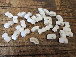 lego 3063 lot de 30 pièces White Brick, Round Corner 2 x 2