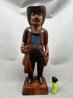 Holzfigur Cowboy 🤠 handgeschnitzt handbemalt ca. 30cm