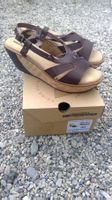 Sandalettes marron en cuir WEINBRENNER, pointure 40, NEUF