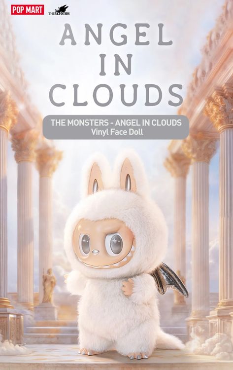 Pop Mart Labubu (Zimomo) The Monsters Angel in Clouds 58cm (Neu