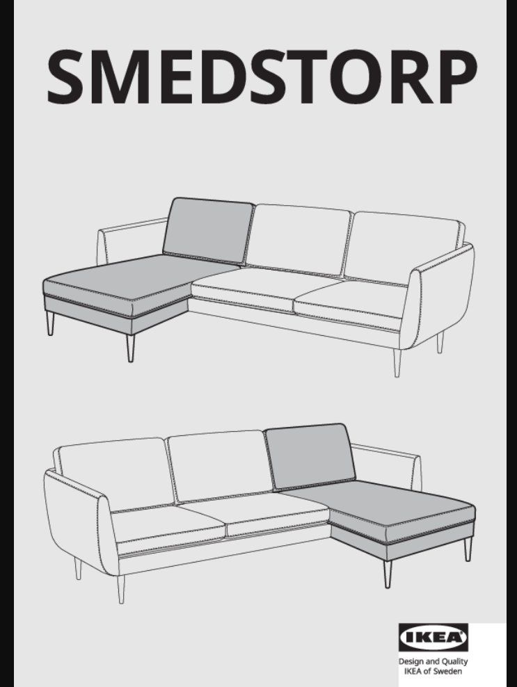 Ikea Divani: Ecksofa Smedstorp Ikea – Usato da Stein AR venduto da 17m5706 5