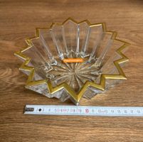 Nachtmann Kristall Schale, Goldrand, Vintage Design, Top!