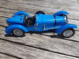 Bugatti Type „59“ 1934 Modellauto blau