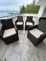 Rattan Gartenstühle / Lounge Sessel (inkl. Sitzkissen)
