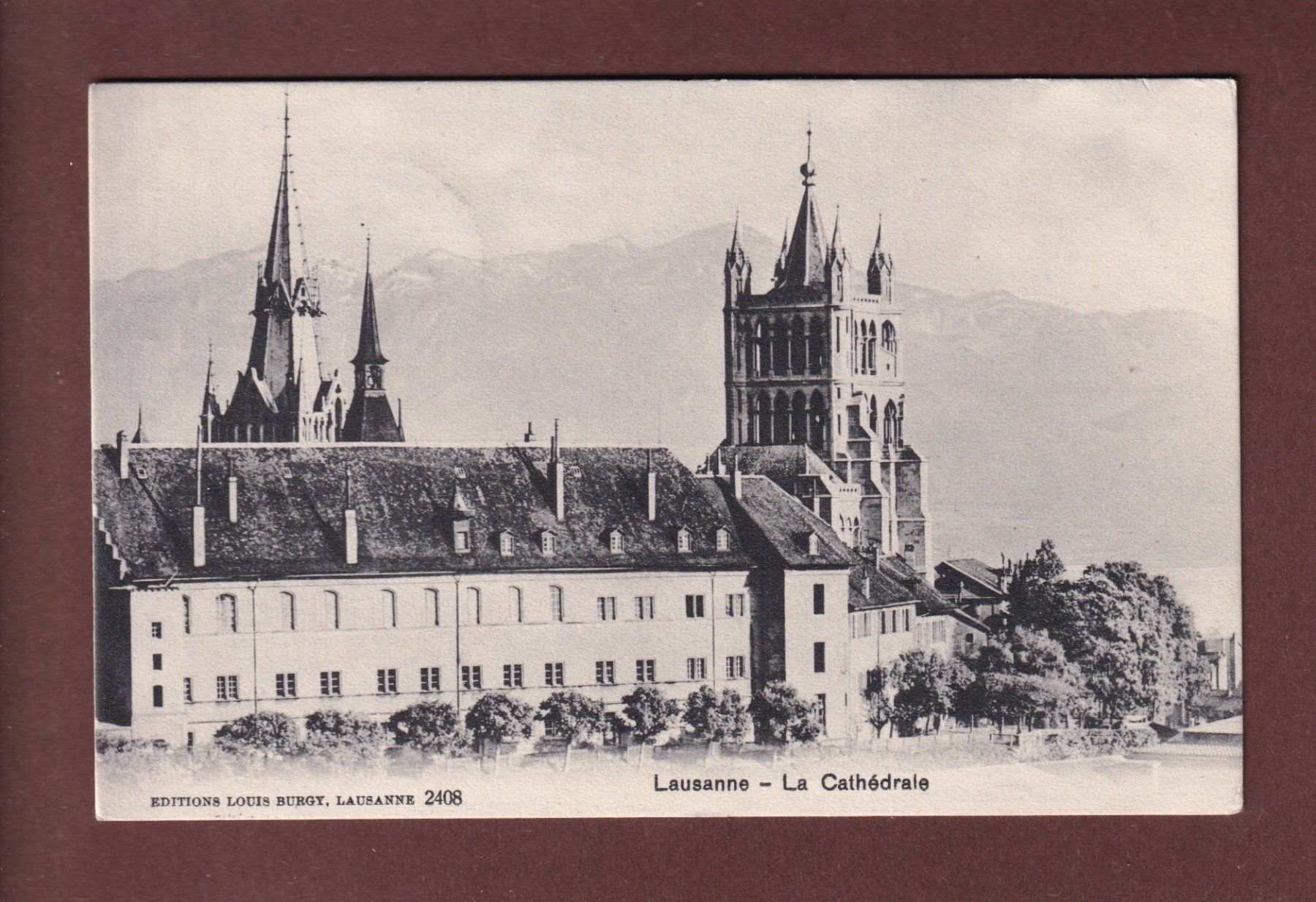 Cartoline postali: LAUSANNE - La Cathédrale - 1907 – Usato da Pully venduto da nicecards