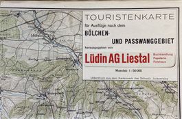 Touristenkarte Bölchen und Passwanggebiet