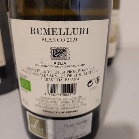 Rioja Vins: Remelluri Blanco 2021 – Neuf (Voir description) à Bellikon par Bruno518 2