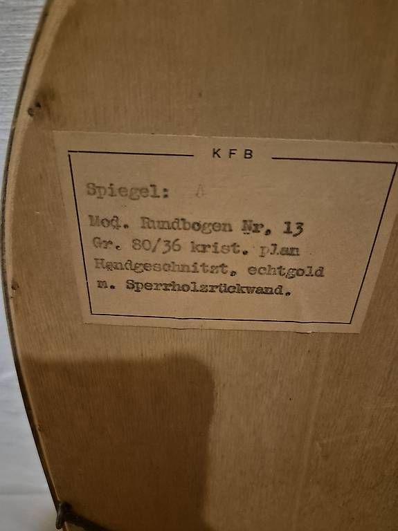 Spiegel: Spiegel mit Goldrand – Gebraucht aus Häuslenen von karindambach 1