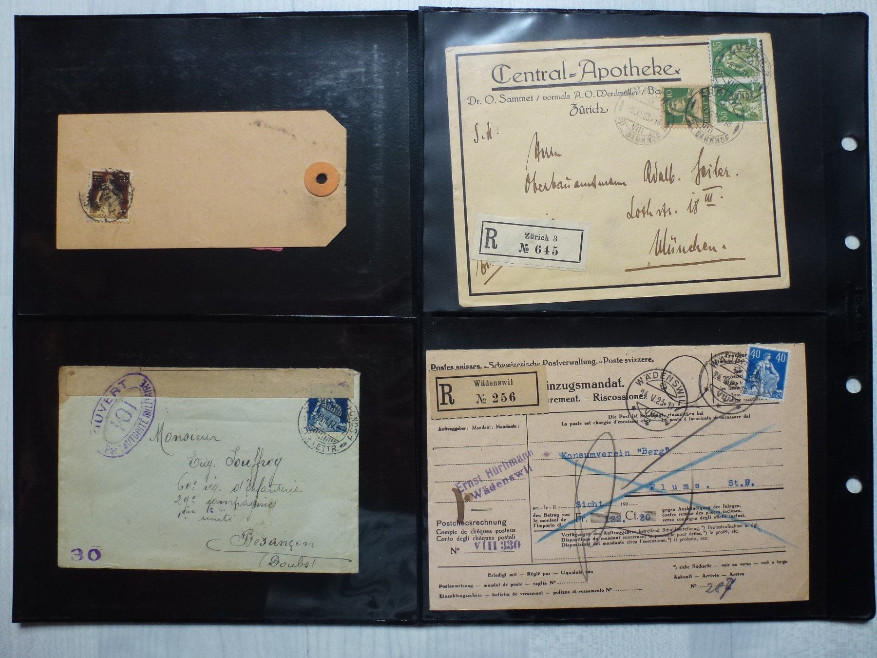 Tutti i francobolli: Lot ++ Interessante Schweizer Beleg-Sammlung ab 1909 – Usato da Walkringen venduto da Casablanca777 4