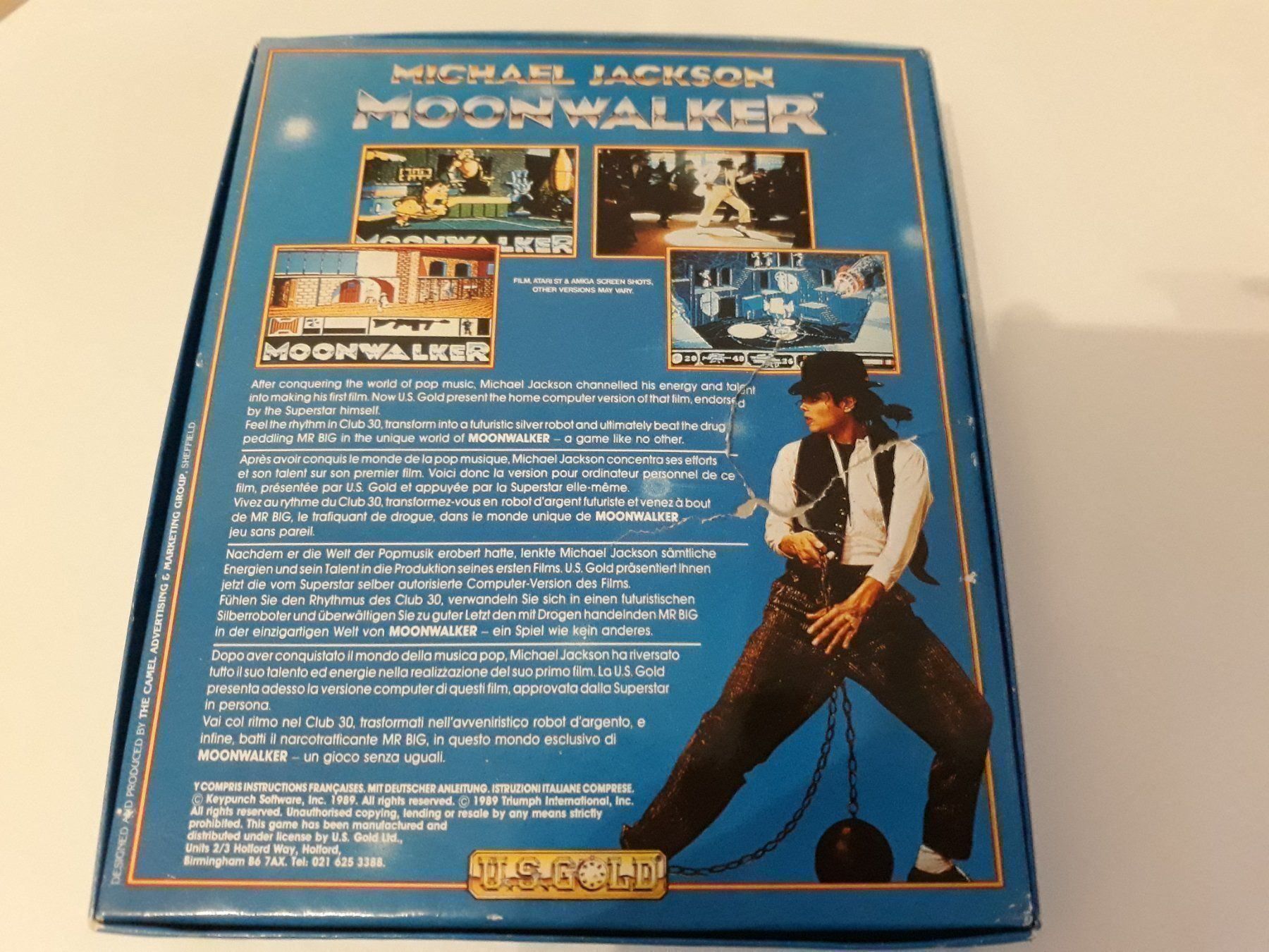 Giochi: Michael Jackson Moonwalker CBM AMIGA OVP – Usato da Aarau venduto da Kaesekuchen2000 2