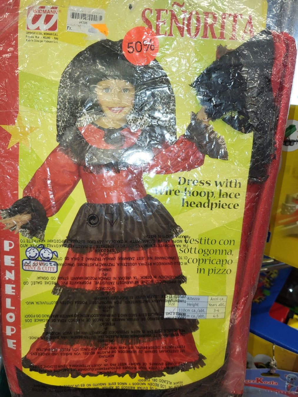 Kostüme: Kostum Senorita gr 110 B19 – Neu und originalverpackt aus Schwarzenburg von Flamingo07