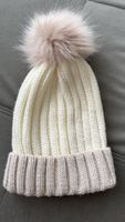Winter Strickmütze mit Bommel von Aldo, beige, neuwertig!