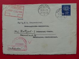1946, J120 von MURI nach STUTTGART +forwarded ZENSUR +nachs.