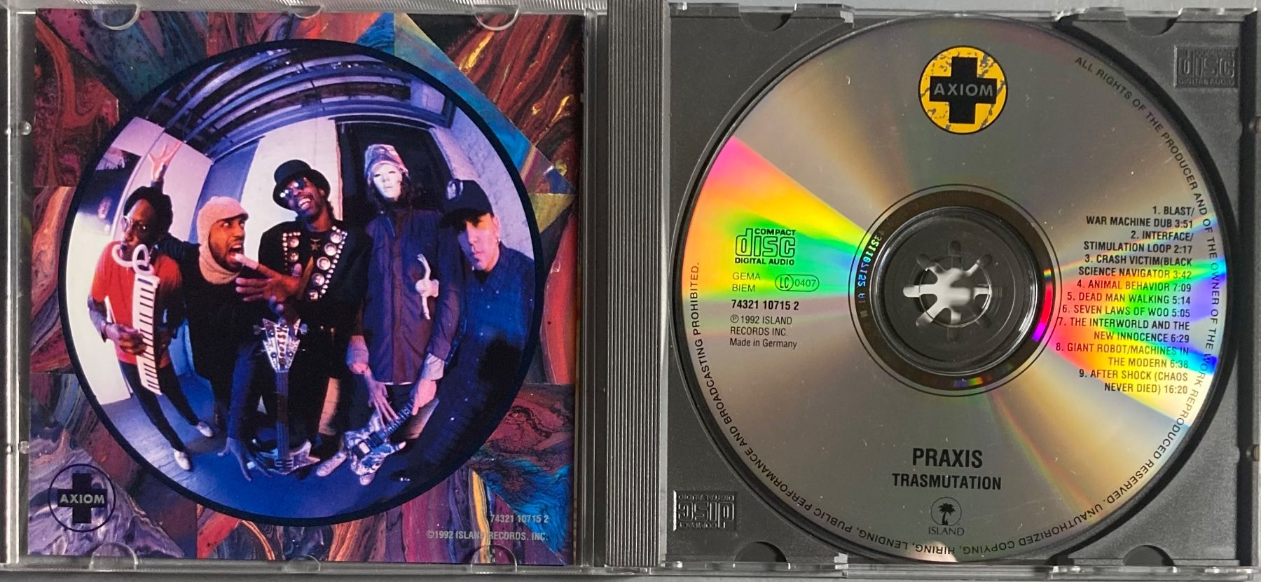 CDs: PRAXIS - TRANSMUTATION (MUTATIS MUTANDIS) – D'occasion à Poliez-Pittet par Newtown-Records 2