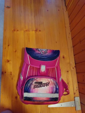 Schulranzen pink Einhorn Motiv guter Zustand