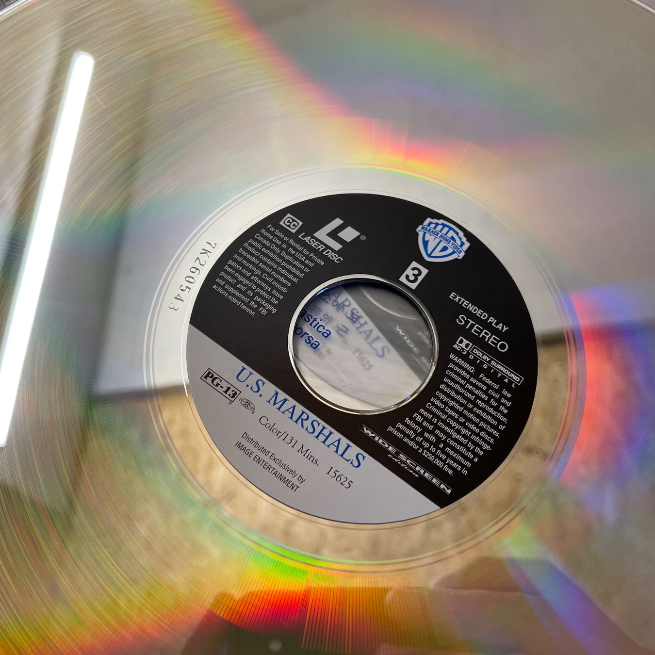 Tutti i DVDs: U.S. Marshals - LASER DISC - LD - 15625 - Englisch Original – Usato da Stans venduto da Brode 4