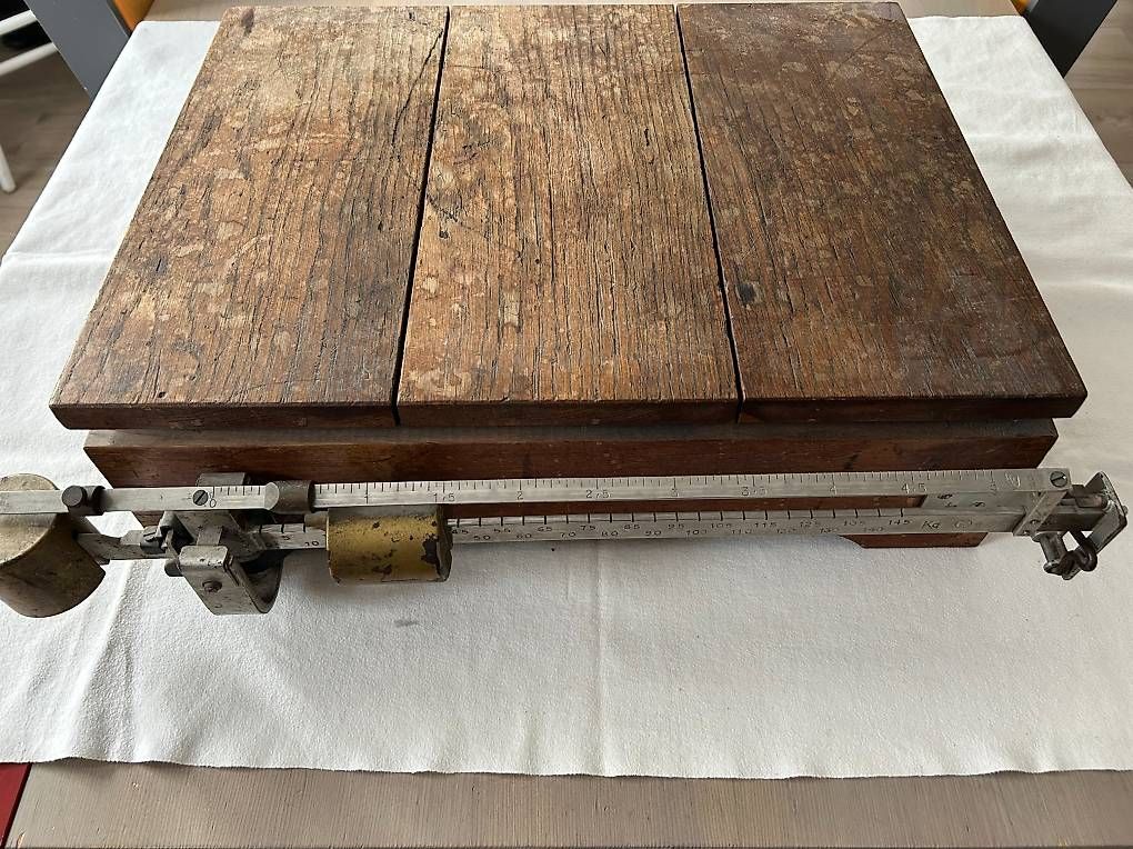Waagen und Gewichte: Antike Plattformwaage bis 150Kg – Gebraucht aus Kaiseraugst von Hassi_66