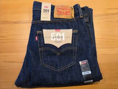 Levi's 501 Herren Jeans W34/L30 mit Knopfleiste