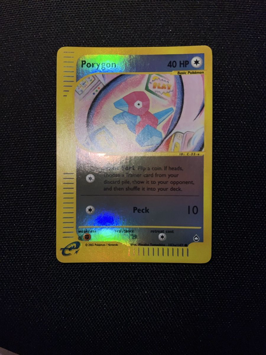 Pokémon Carte collezionabili: Porygon 103a Aquapolis Reverse English – Usato da Basel venduto da luc_8ghp