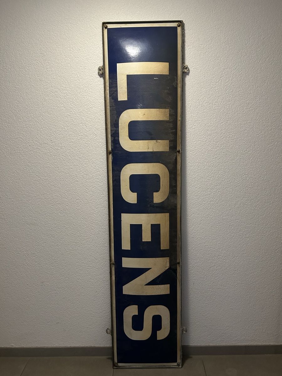 SBB/CFF/FFS Insegne: Plaque Émaillée CFF Lucens avec supports  – Usato da Thierrens venduto da Bigla 4