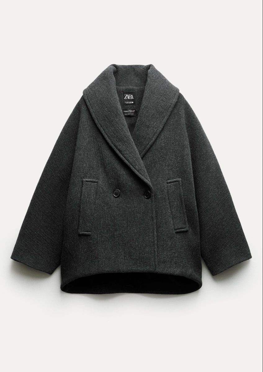 Zara Cappotti: Zara Wool Blend Cape Coat – Nuovo (secondo la descrizione) da Wädenswil venduto da BebaGlow