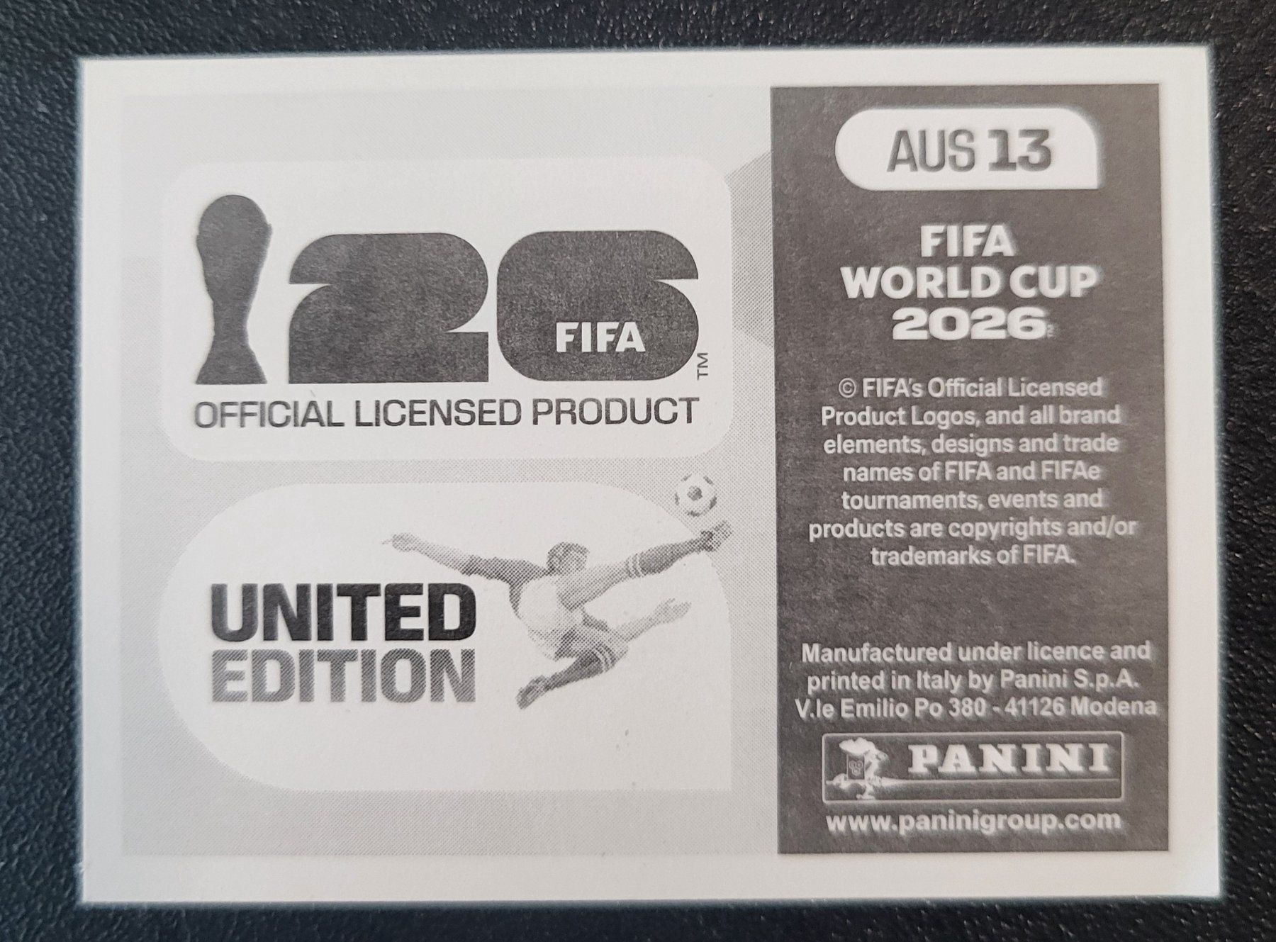 Panini Sammelbilder & Trading cards: Panini WM 26 - AUS 13 – Neu (gemäss Beschreibung) aus Ehrendingen von Fisy 1