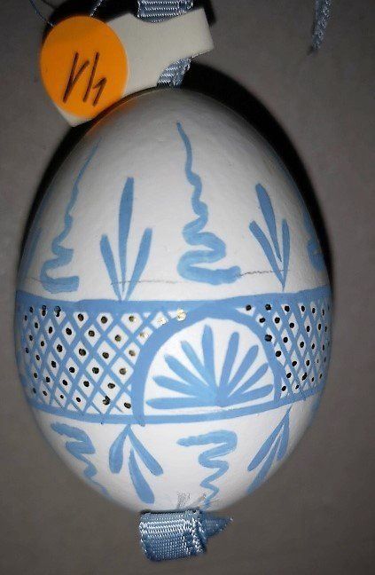 Statuette: Osterei blau (42) – Nuovo (secondo la descrizione) da Lutzenberg venduto da Truhe