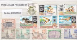 Collection de 117 timbres Moyen-Orient -  Iran + divers pays