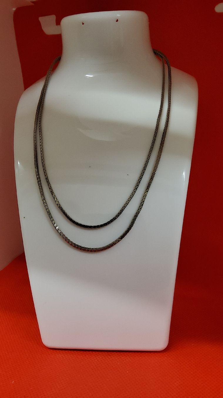 Catenine: kette doppelreihig Panzerkette 80cm lang – Usato da Herisau venduto da Nluanalucas