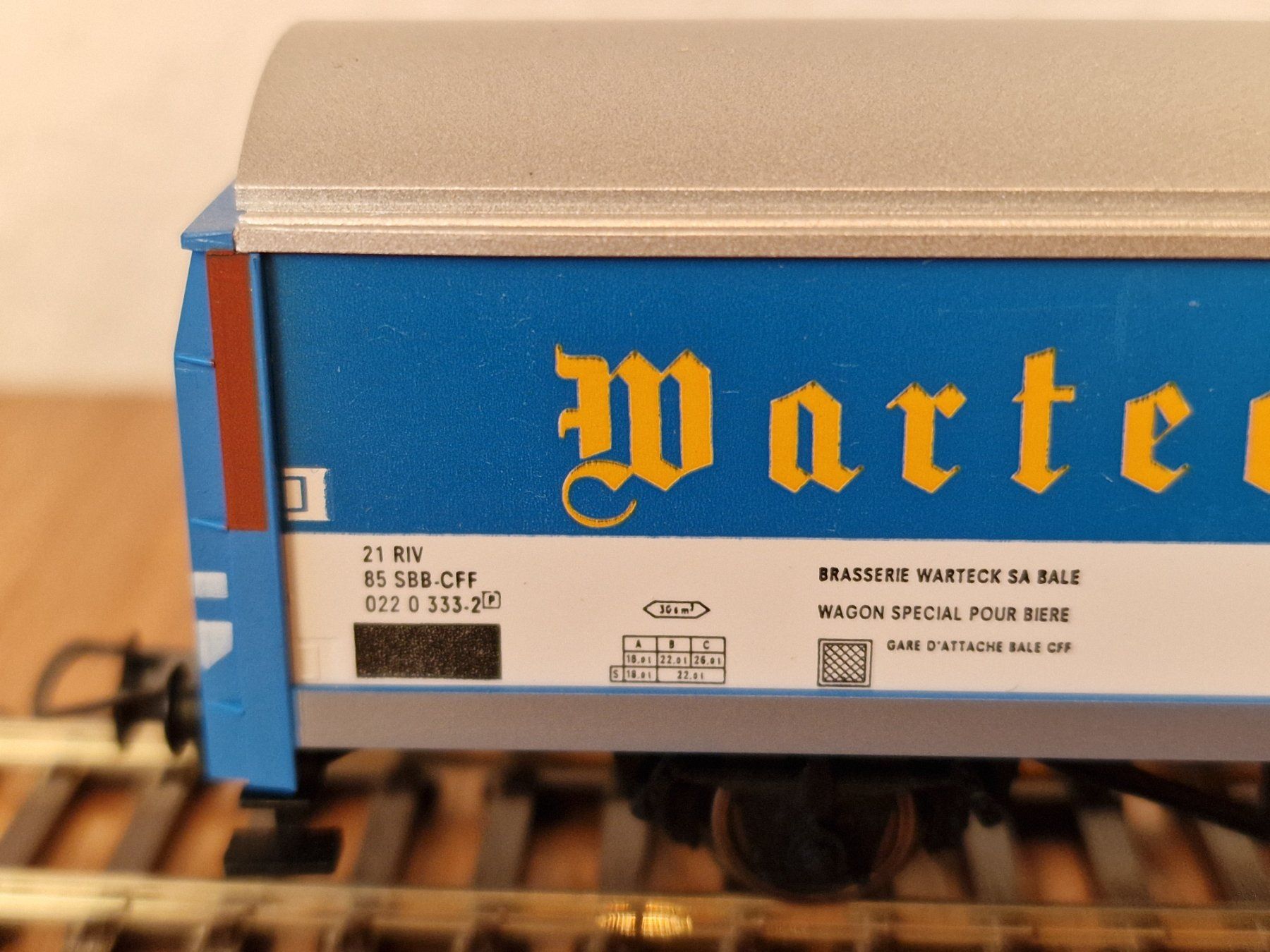 Fleischmann Modellini di ferrovie: SBB Warteck Güterwagen H0 – Usato da Matten b. Interlaken venduto da lor_hr9w 3