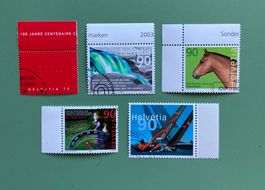 Briefmarken Schweiz Set Jahrgang 2003 gestempelt, Alinghi