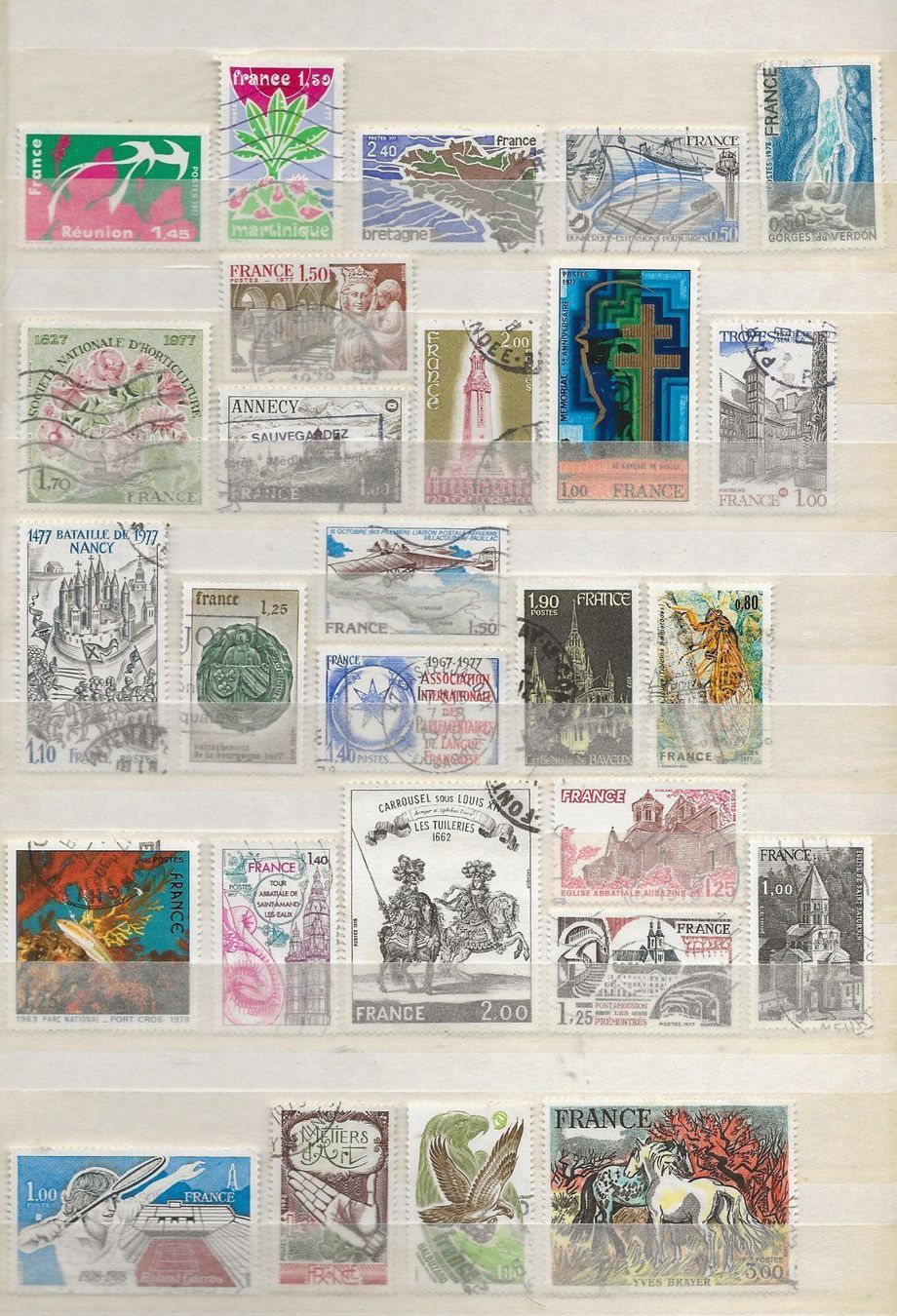 Tutti i francobolli: France Lot 1977 1978 – Usato da Sion venduto da PierreP01
