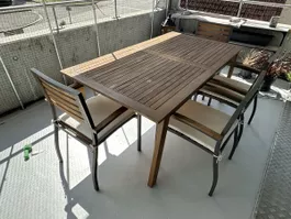 Gartentisch mit 6 Stühlen – ausziehbar