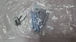 Kit fixation support métallique chevilles et vis neuves