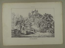 VAUXMARCUS, NEUCHÂTEL, FEDERLITHOGRAPHIE 1840