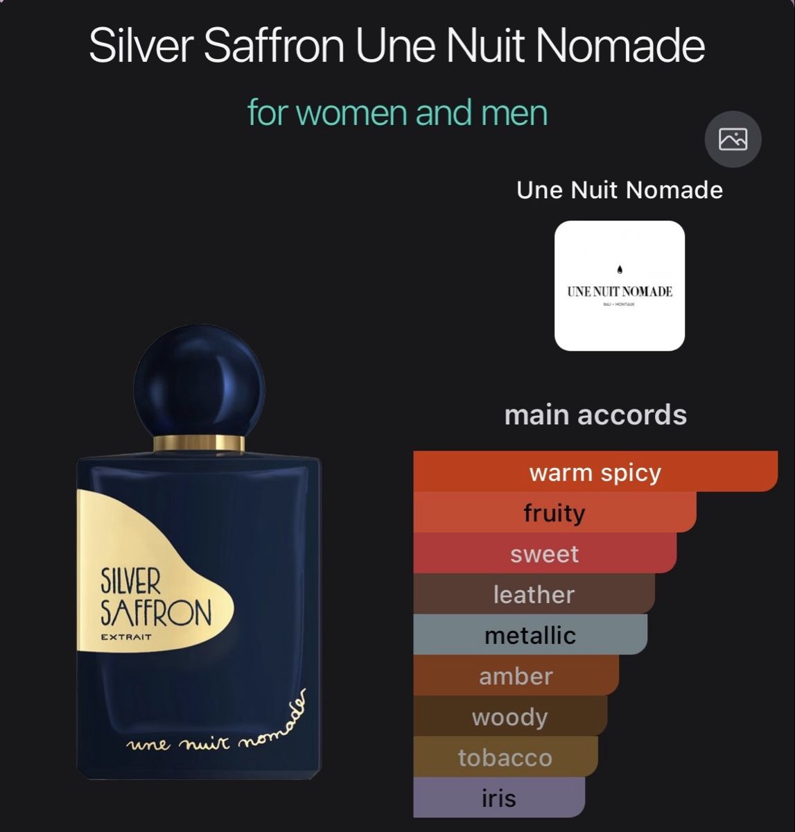 Profumi & Eau de Toilette: EXDP Silver Saffron by Une Nuit Nomade – Nuovo e nell'imballaggio originale da Genève venduto da StaceyH 1