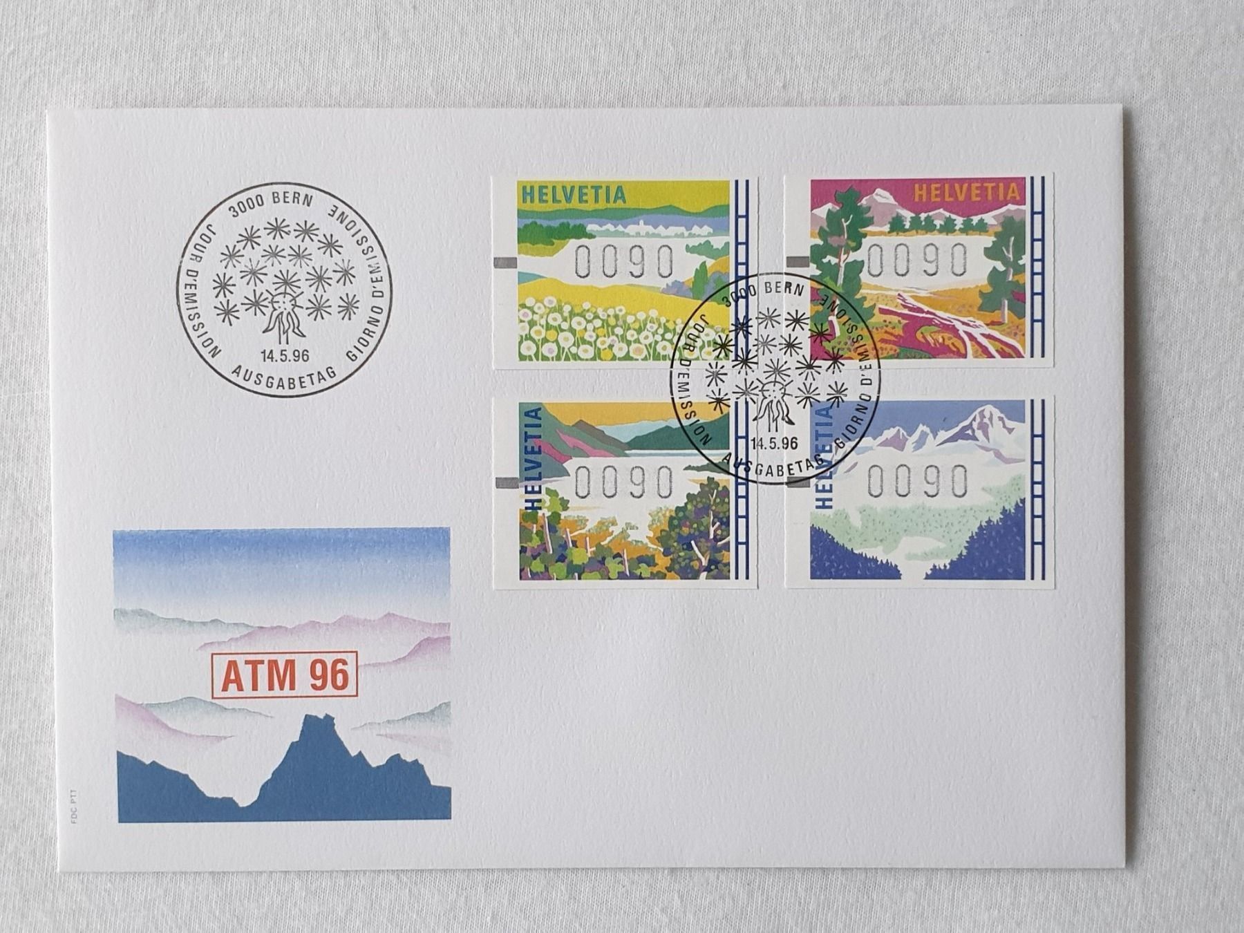 Tutti i francobolli: (67) Automatenmarken 90 Cent von1996 – Usato da Schwarzhäusern venduto da Inot3