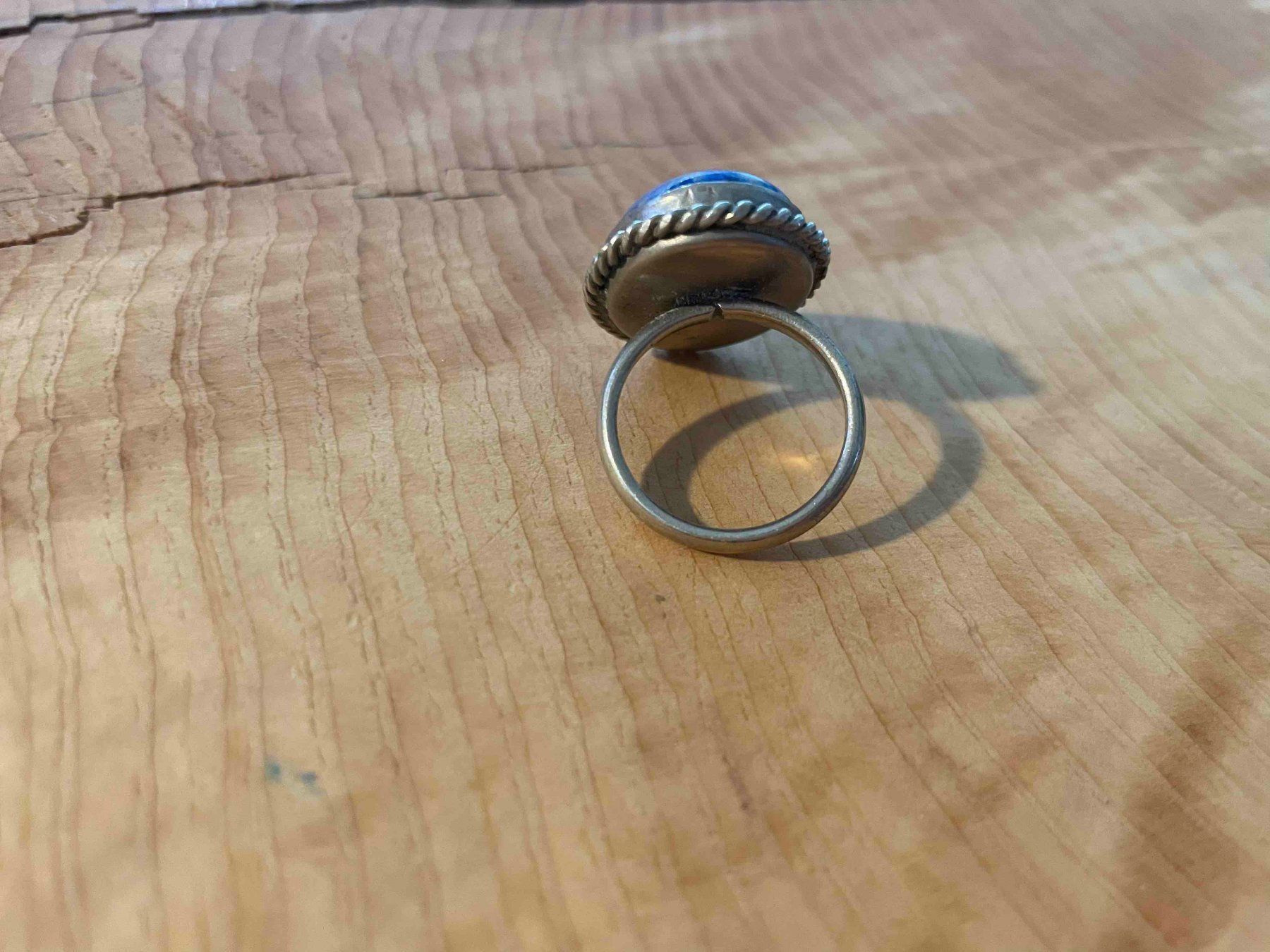 Anelli: Superbe bague pierre bleue / Ring mit blauem Halbedelstein – Usato da Zürich venduto da AnnaSa 4