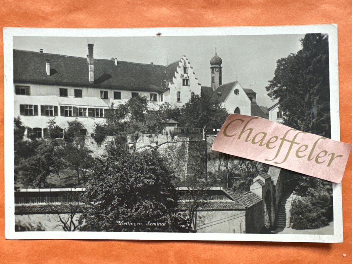 Cartes postales:  Wettingen Seminar.  – Défectueux à Zürich par Chaeffeler